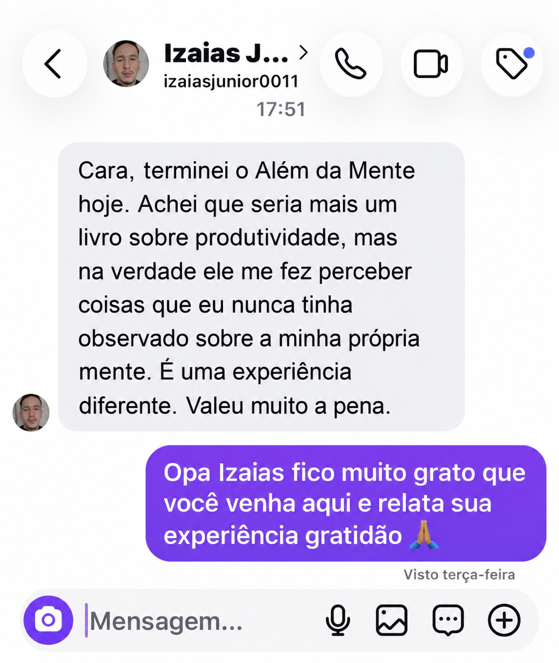 Depoimento de Izaias Junior
